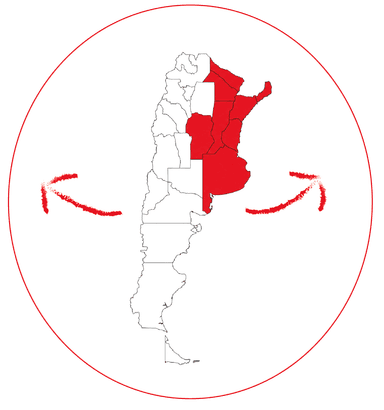 Mapa de cobertura Argentina